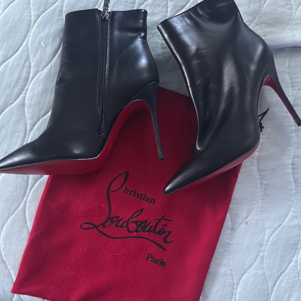 Christian Louboutin Black Ankle Boots